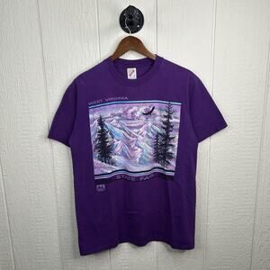 Vintage 90’s West Virginia State Fair Winter Tee Shirt Size Large